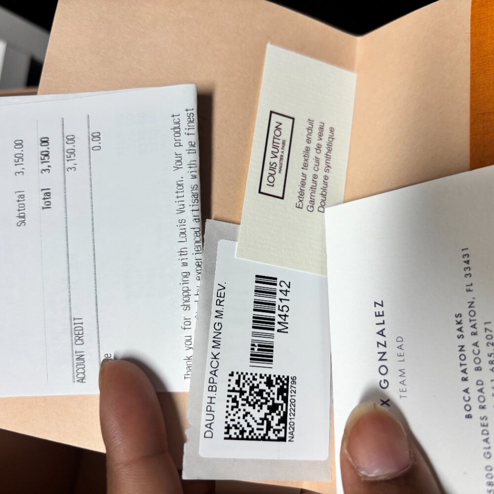 Authentic Louis Vuitton Dauphine Mini Backpack (M45142) - Picture 9 of 9